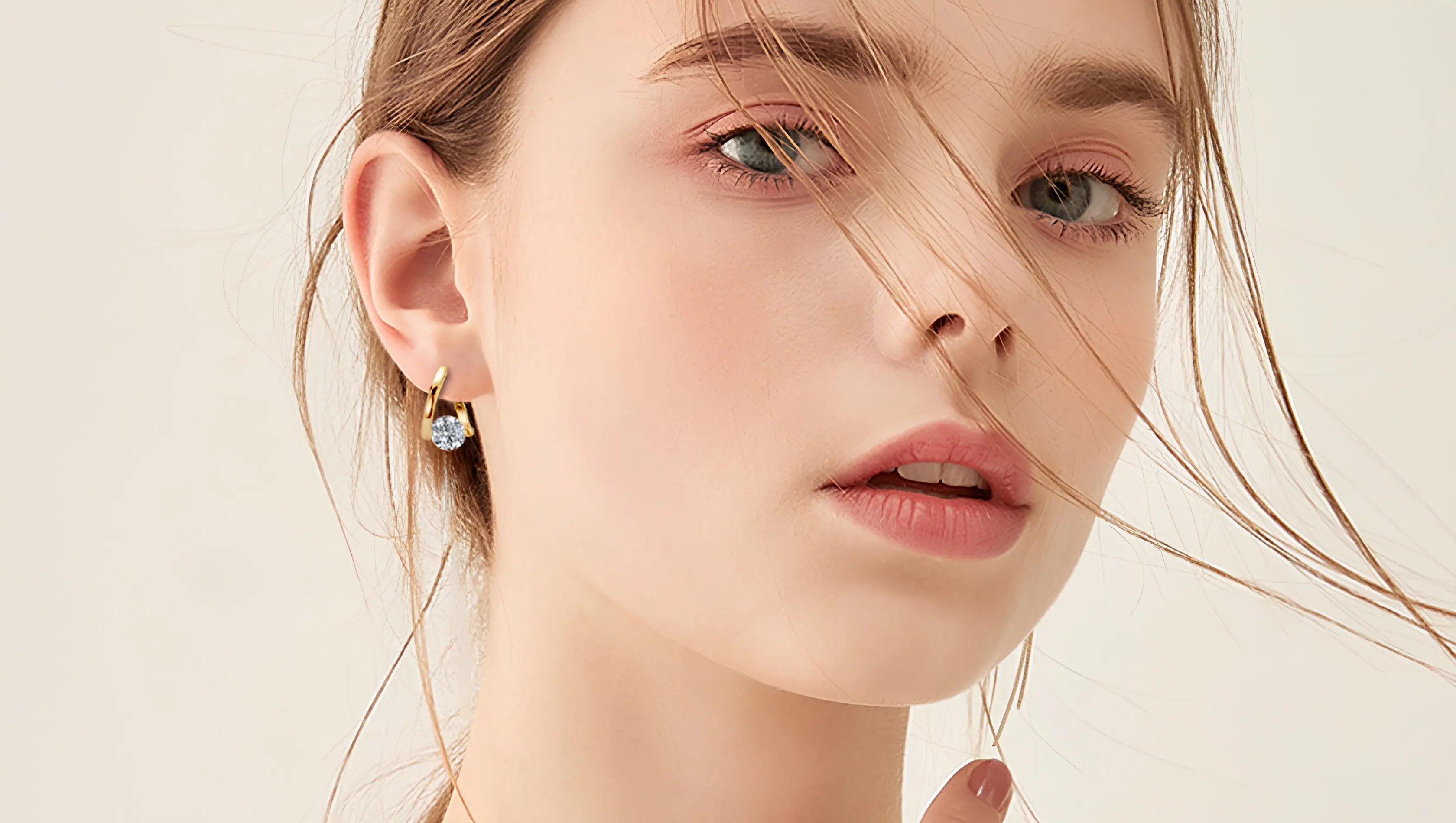 Auric Wave Asymmetric Moissanite Earrings in Sterling Silver – Mireli Jewelry