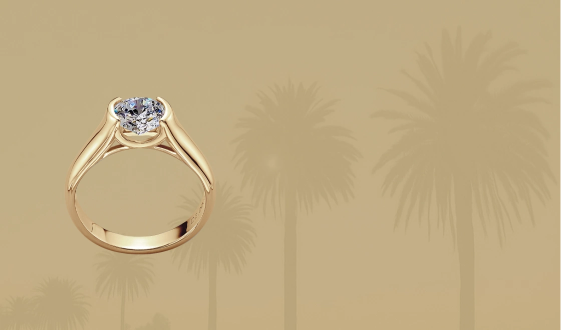 Celestia 2 Carat Moissanite Solitaire Ring – Minimalist Round Cut in 925 Sterling Silver, perfect gift for women in UK, US, Canada, Australia, Germany, France, Japan, Korea, and New Zealand