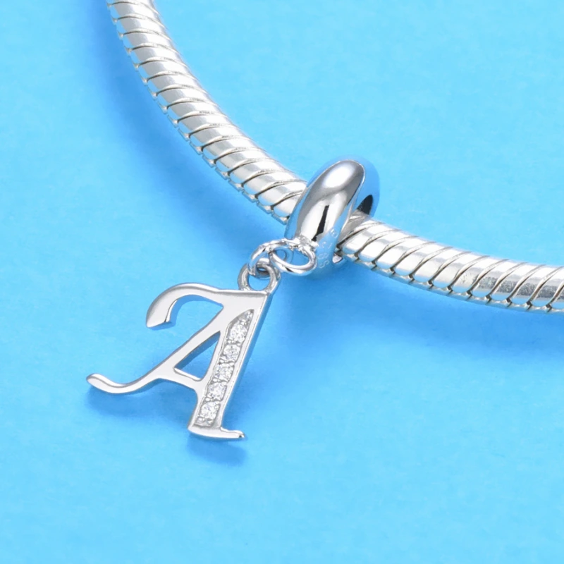 A–Z Classic Initial Pendants in 925 Sterling Silver – Personalized Letter Charms for Women’s Jewelry by Mireli Jewelry
