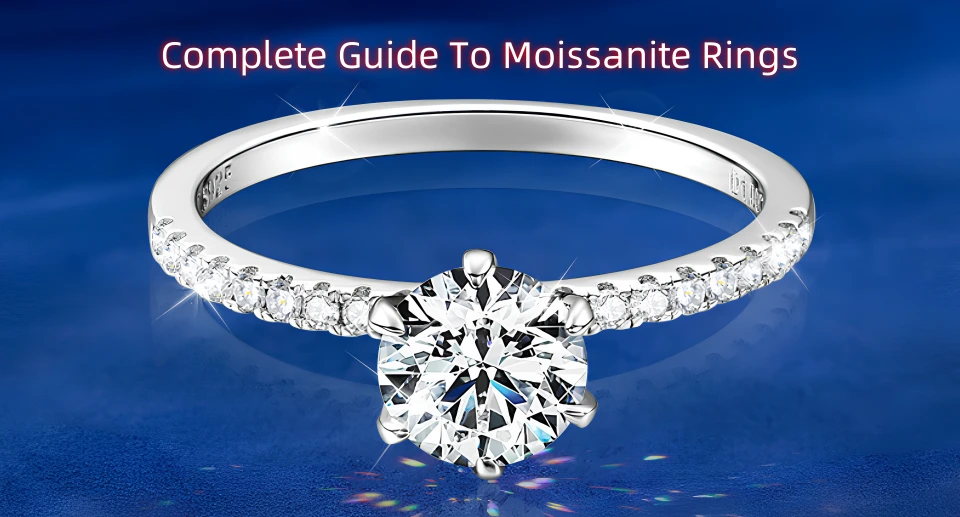 Moissanite engagement rings elegant gift guide by Mireli Jewelry for USA Canada UK Germany France Japan South Korea